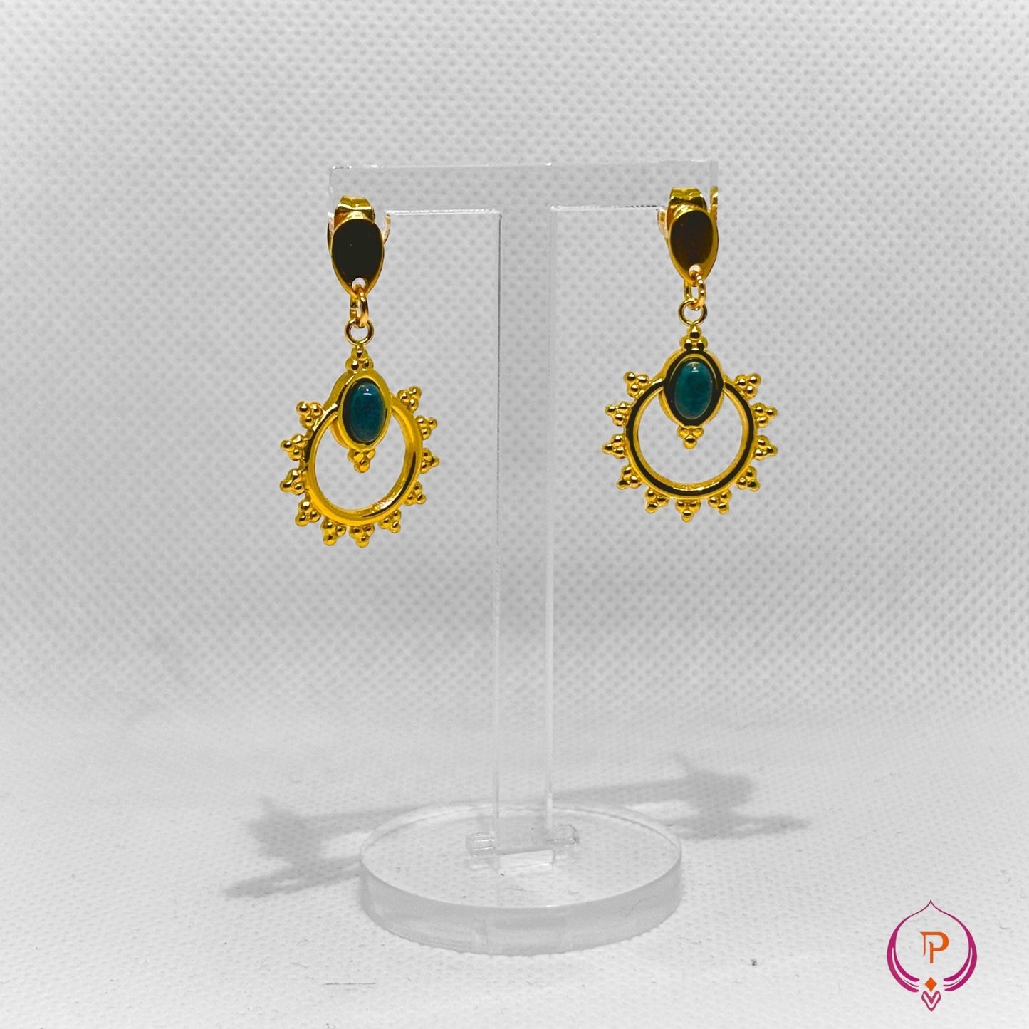 Boucles d’oreilles « INAYA » - Perle - i - Poupette