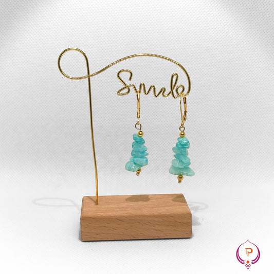 Boucles d’oreilles « AZURA » - Perle - i - Poupette